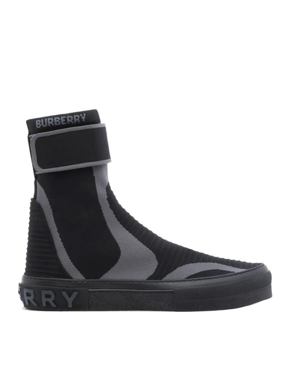 Burberry Men Knitted Stretch High-Top Sneakers Ankle Boots Size 10 New